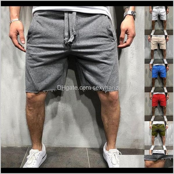 

clothing apparel drop delivery 2021 casual mens elasticity straight running shorts summer solid color sport beach male men pants f1coj, White;black