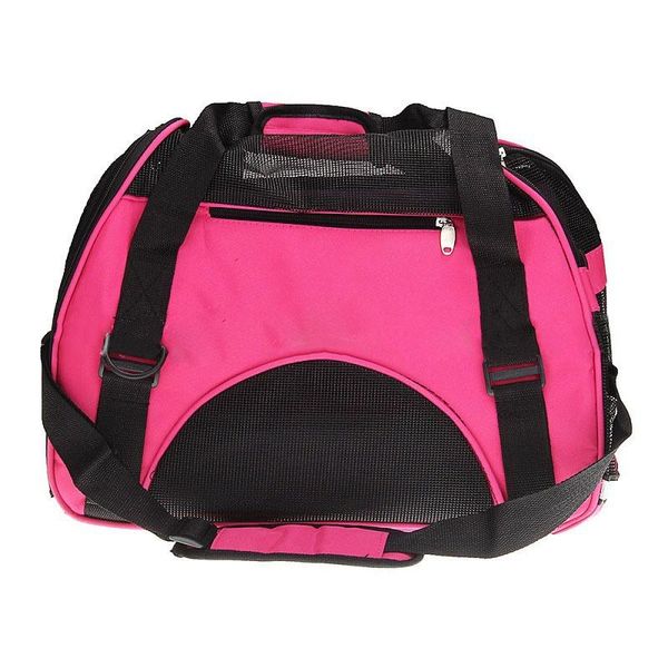 

dog car seat covers pet cat puppy portable travel carrier fabric crate tote cage bag kennel pink