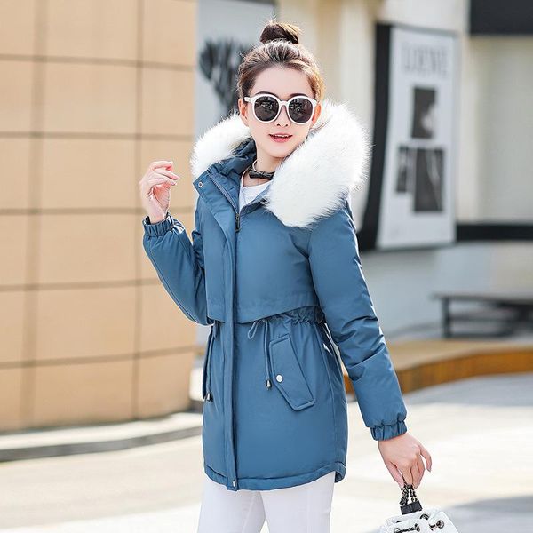 

women's down & parkas parka female 2021 heavy hair get cultivate morality fashion winter jacket 99, Black