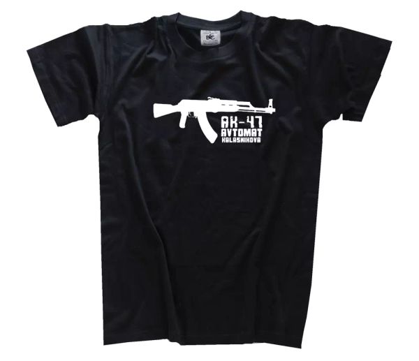 

kalaschnikow ii ak 47 automat t-shirt s-xxxl, White;black