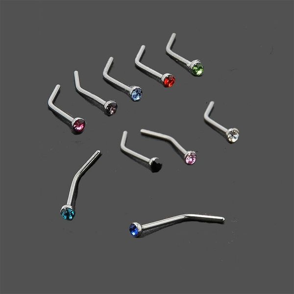 

1.8mm inlaid curved jewelry 7-shaped stainless steel body puncture