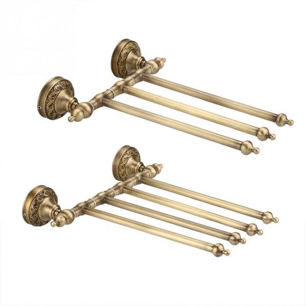 

towel racks 3-4 arms antique holder rack active bar pants hanger bathroom wall shelf anti-rust solid brass haredware