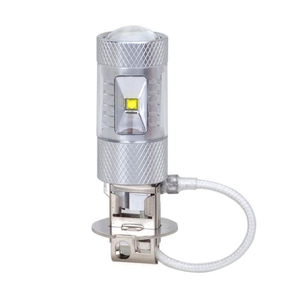 

car headlights h1 dc 12-24v 30w 380lm 6000k white led fog light lamp bulbs