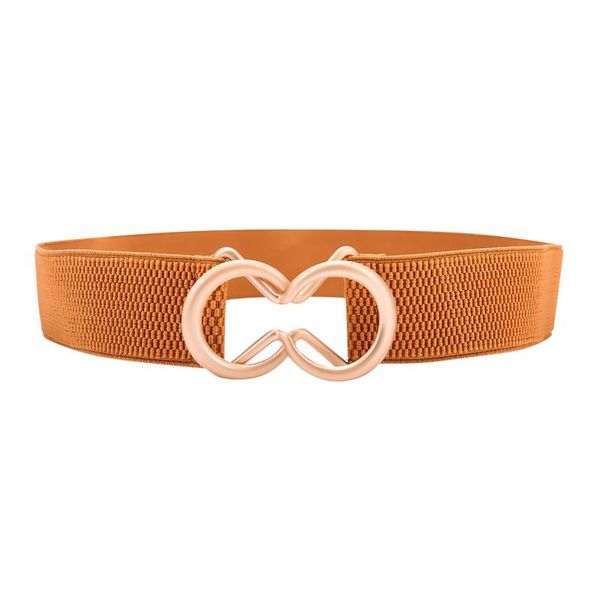 

women's fashion belt narrow stretch dress creative design belts, Black;brown