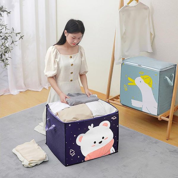 

clothing & wardrobe storage non-woven foldable clothes bag quilt moisture-proof home bags large capacity dust-proof move