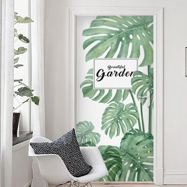 

window stickers plant pattern decorative films furniture nordic protection refurbish plakfolie home supplies dk50dm