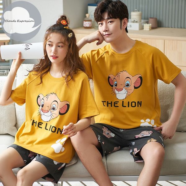 

summer knitted cotton pajamas set women pyjamas womens sleep&lounge pijama mujer homewear 3xl couple night suits home fashion, Black;red