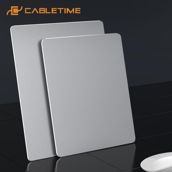 

mouse pads & wrist rests cabletime aluminium metal waterproof fast and accurate control for gaming mice mat smooth double side design c398