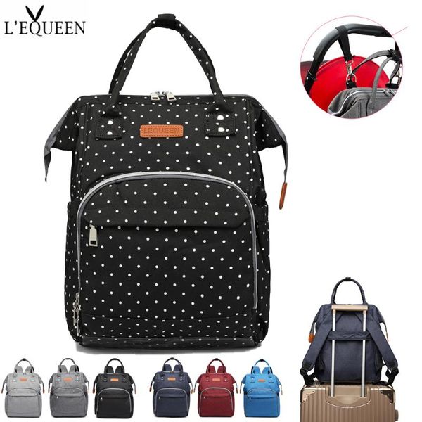 

diaper bags lequeen original large capacity mummy maternity nappy bag stroller hooks baby nursing backpack for care
