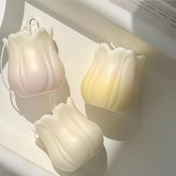 

craft tools diy big tulip silicone mold handmade soap scented resin plaster mould wax flower candle making