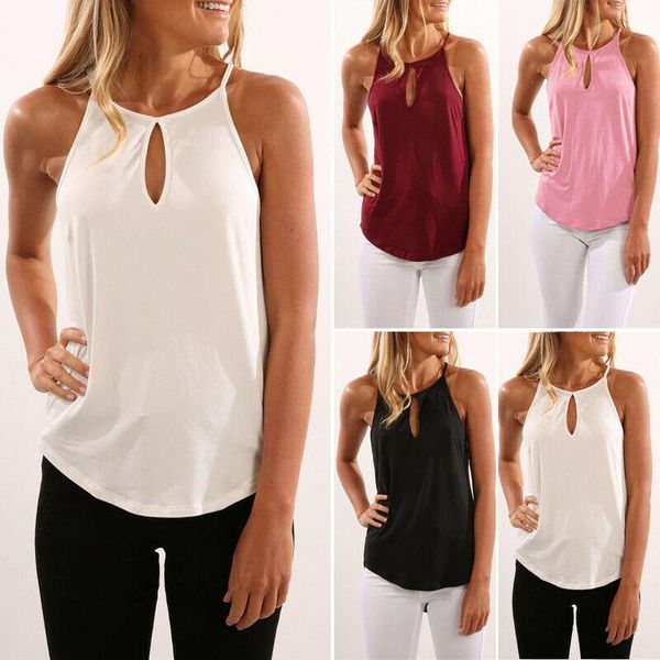 

women's tanks & camis summer fashion women clothes blouse casual sleeveless solid sling shirts ladies 2021, White