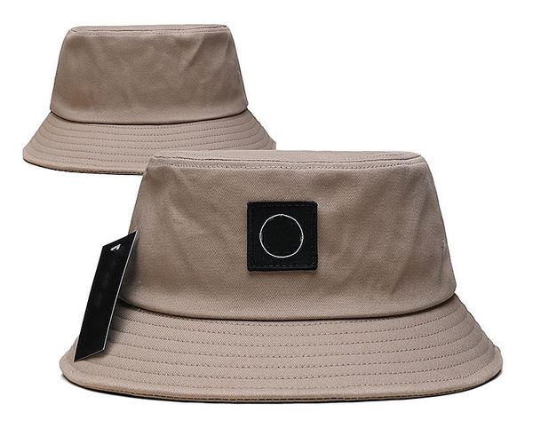 Fashion Island Bucket Caps Designer-Markenbriefdruck Hüte mit breiter Krempe Luxus Herren Damen Schild Fischerhut Winter Outdoor Einfarbig Flattop-Angelcasquette