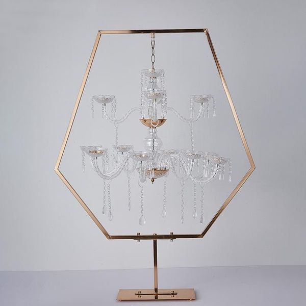 

candle holders metal candelabra acrylic wedding table centerpieces flower stands vases road lead party decoration