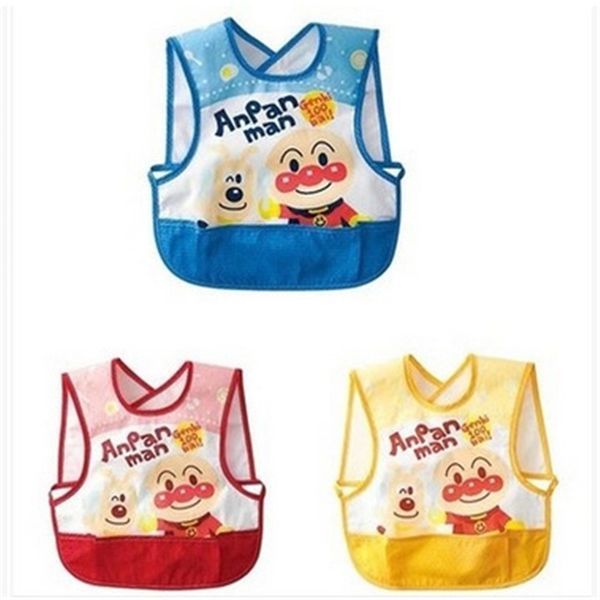 Baby Pfirsich Haut Anti-Dressing unter 3 Jahren ärmelloses Smock wasserdichte und antidirtische Dinnerkleid Kleid Boy Cartoon 210528