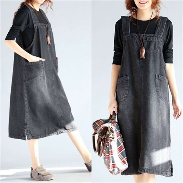 

spring large sister casual denim strap, White;black