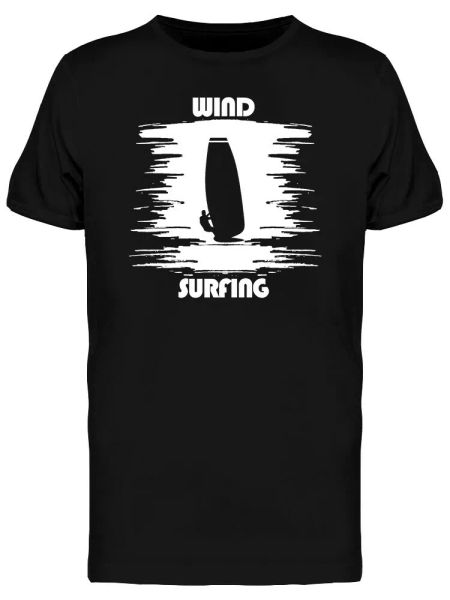 

wind surfing men's tee -image by shutterstock, White;black