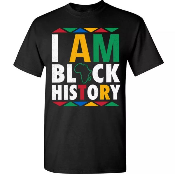 

i am black history month t-shirt men women proud melanin black queen tee gifts, White;black