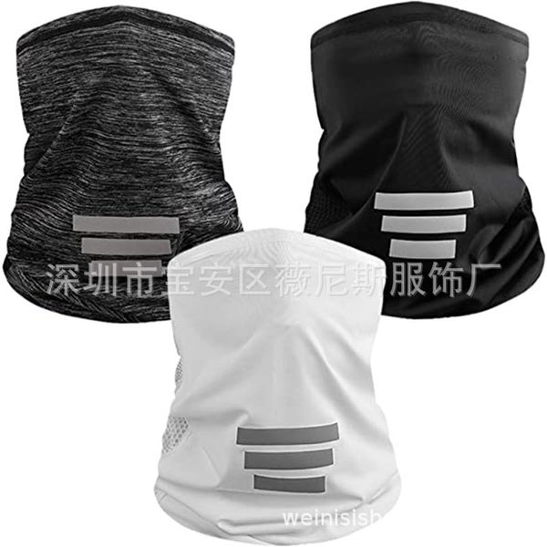 

silk ice reflective strip mask outdoor magic scarf windproof, dustproof and breathable face towel