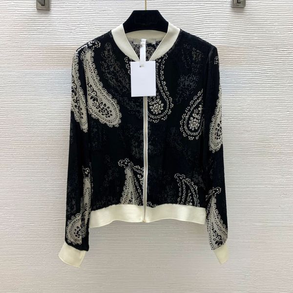 

2021 autumn milan runway jackets stand collar long sleeve women's outerwear high end jacquard cardigan designer coats 0818-3, Black;brown