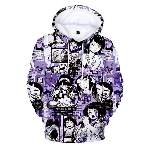 

men's hoodies & sweatshirts my hero academia casual fashion japanese cartoon loose hoodie comfortable creativity kyoka jiro anime, Black
