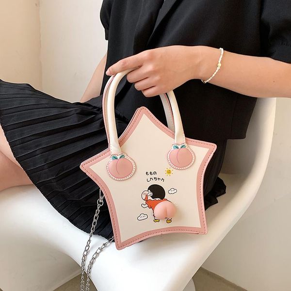 

cross body luxury cartoon shoulder bag for women designer five pointed star handbag and purses pu crossbody brand hand