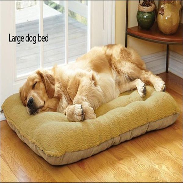 

the detachable washable soft warm pet mat dog beds nest pad large golden lamb nest. kennels & pens