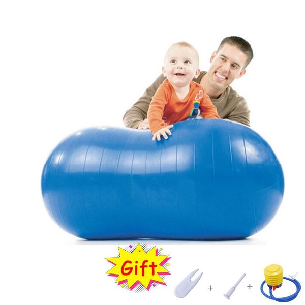 

sports peanut yoga balls pilates gym fitness pvc exercise explosion proof workout massage with inflator air plug