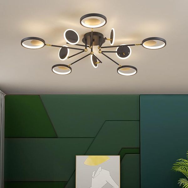 

chandeliers modern led chandelier lighting is suitable for living room bedroom light gold frame iron direct indoor