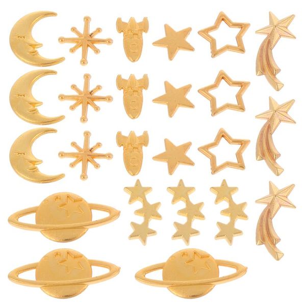 

charms 24pcs diy alloy lovely filling ornaments delicate phone shell patch, Bronze;silver