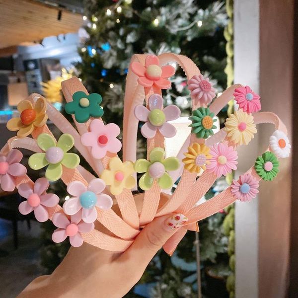 

hair accessories 2021 cute flower bangs cartoon hairbands clips for girls kids sweet ornament headband fashion headwear, Slivery;white