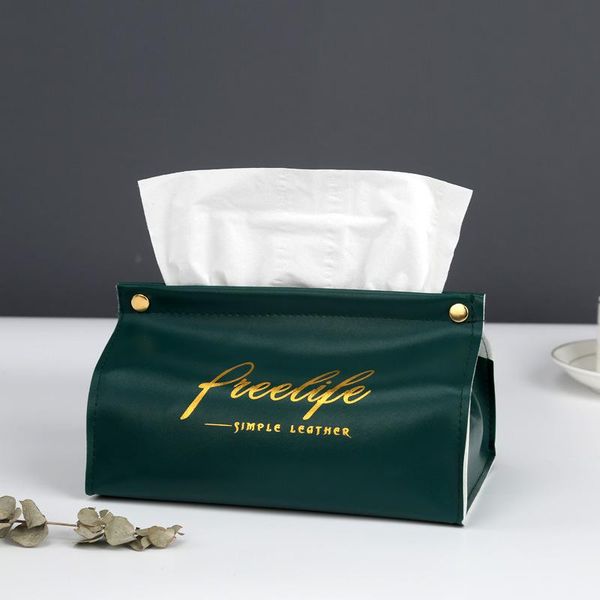 

tissue boxes & napkins pu leather box car drawer living room nordic luxury style storage cover home
