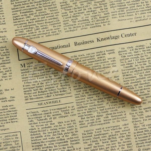 

fountain pens 50la deluxe steel jinhao 159 blue and silver trim medium nib smooth pen