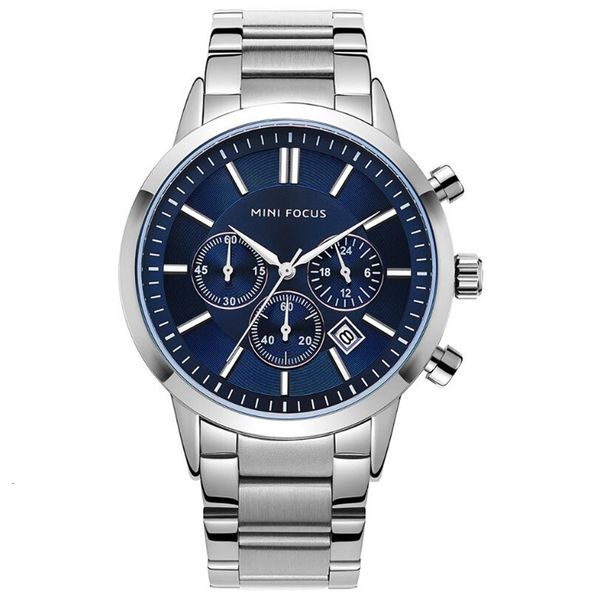 

time 2021 unique special design small watch men waterproof steel men's business calendar clock erkek kol saati, Slivery;brown