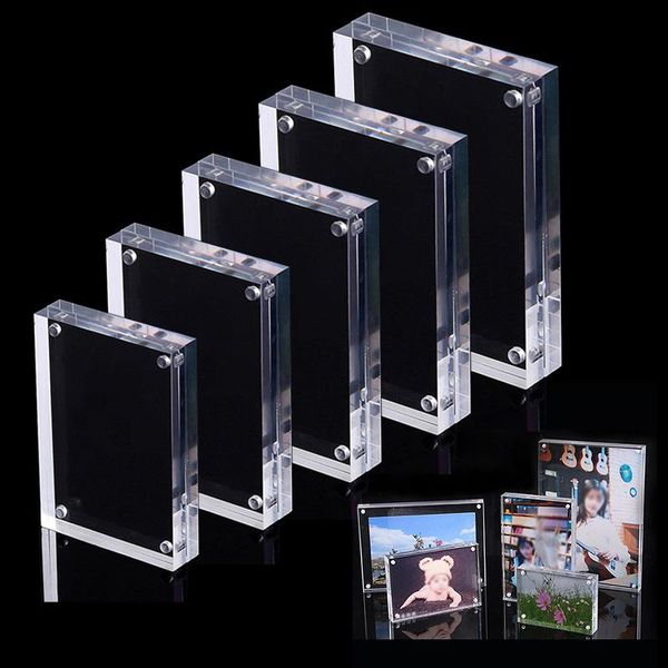 

transpranent acrylic po frame picture poster display price tag tanding promotio label paper stand frames