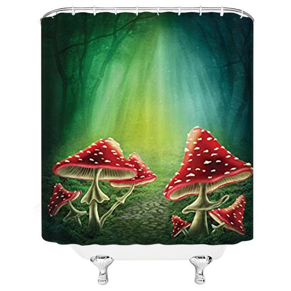 

shower curtains cactus succulent plants mushroom curtain bathroom with hooks for bathtub bathing cover large wide