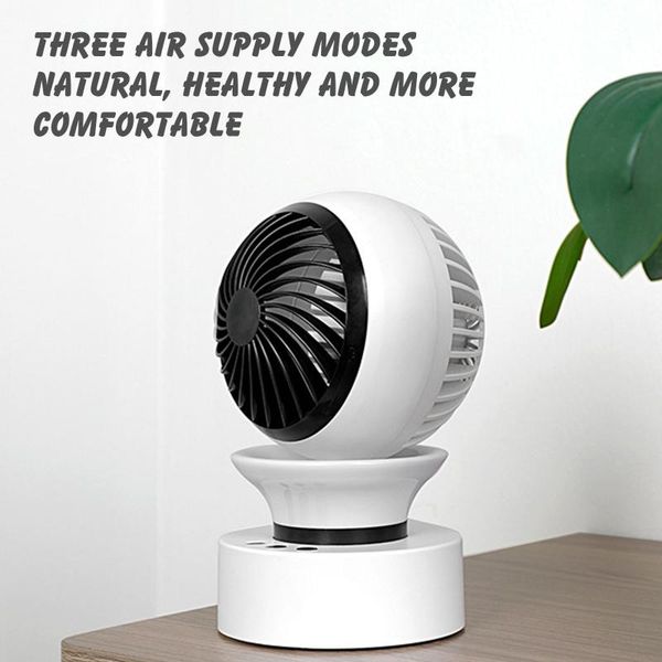 

electric fans household silent fan circulating 120Â° shaking head portable rechargeable rotatable home air circulation#g4