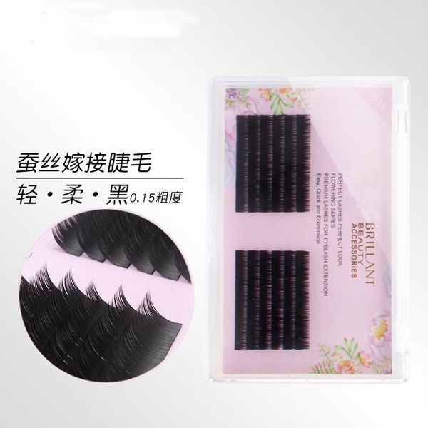 

0.15 mm faux mink individual eyelash extension cilia lashes for professionals soft eyelash1