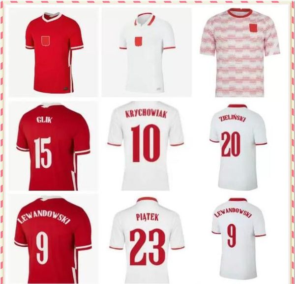 

2021 2022 polonia soccer jerseys hogar atomiendo 21 22 red white milik pol lewandowski piszczek y jersey camisetas de futbol uniformes, Black;yellow