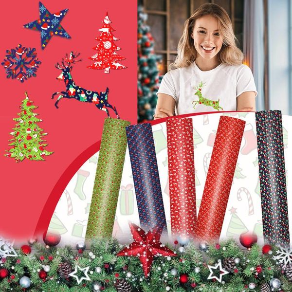 

window stickers 30x25cm christmas heat transfer iron on diy garment film silhouette paper art lettering cup glass decal xmas card