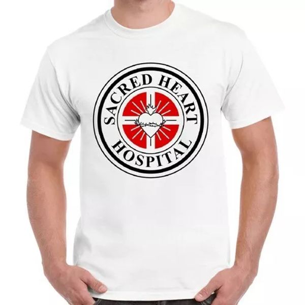 

sacred heart hospital cult tv series tee vintage ladies t shirt 2003, White;black