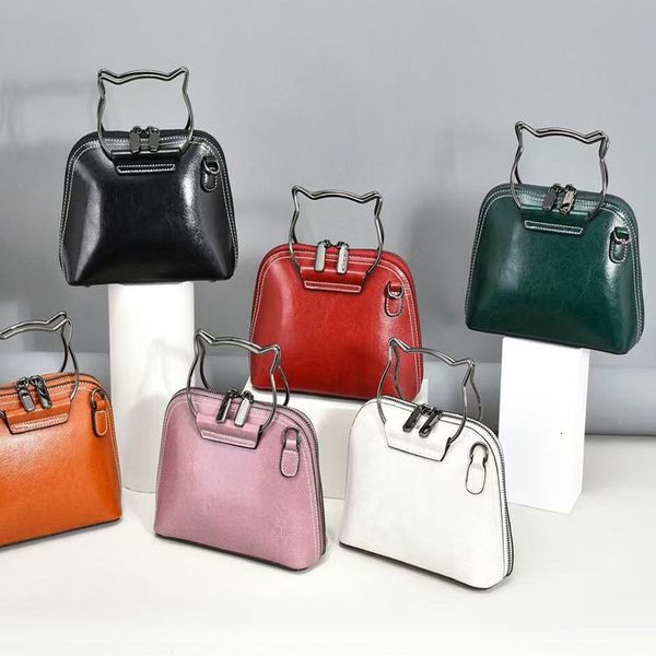 

leather 2021 fashion versatile messenger shell women's one shoulder wanyan bag
