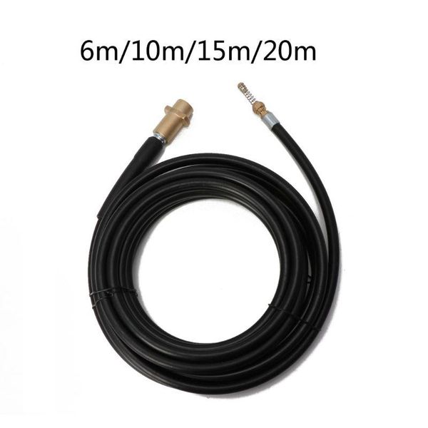 

car washer water cleaning hose 6m/10m/15m/20m high pressure sewer drain pipe for karcher k2 k4 k5 k7 auto garden clean tools
