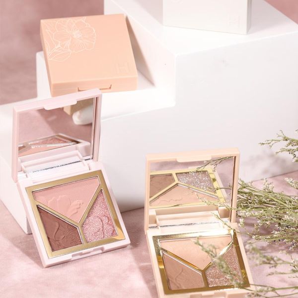 

color eye shadow easy to matte pearlescent earthy shiny palette portable and convenient long-lasting tslm1