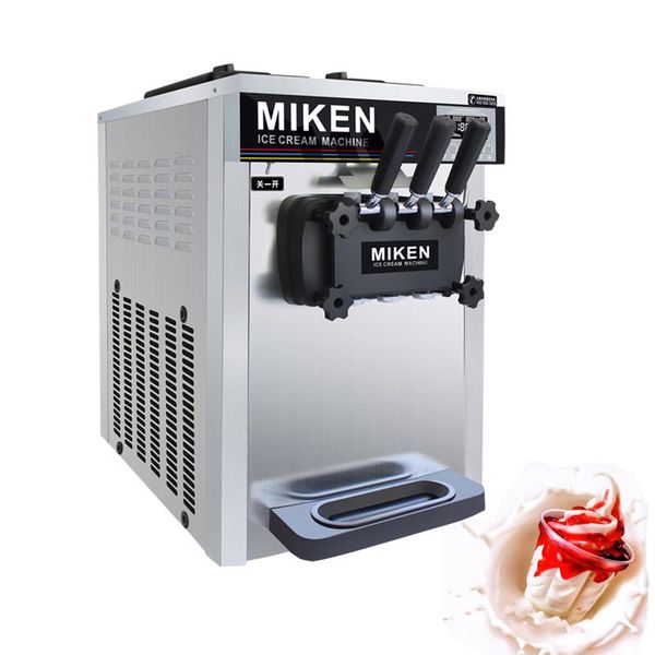 

ice cream making machine deskthree flavor stainless steel soft