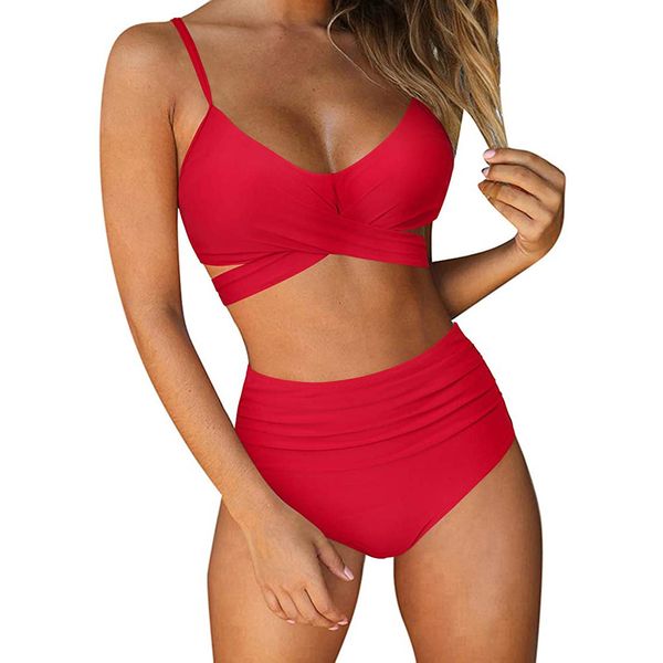 

swimwear 2021 split high waist multicolor bikini women's, White;black