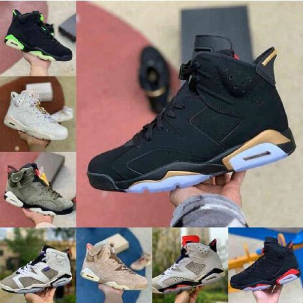 

2022 men black infrared 6 6s basketball shoes mens cny carmine gatorade green tinker unc black cat stylist trainers sneakers us 7-13