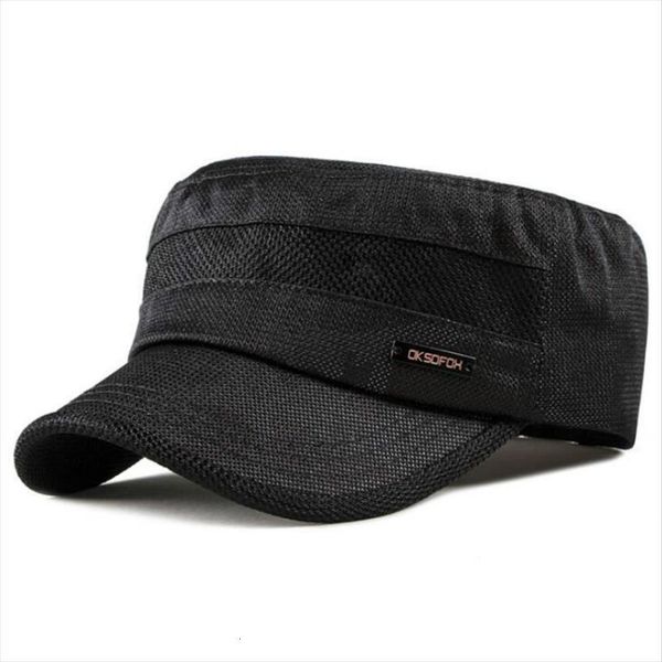 

camo flat summer cap breathable camouflage mesh military hat adjustable retro sports brim snapback men vintage visor, Blue;gray