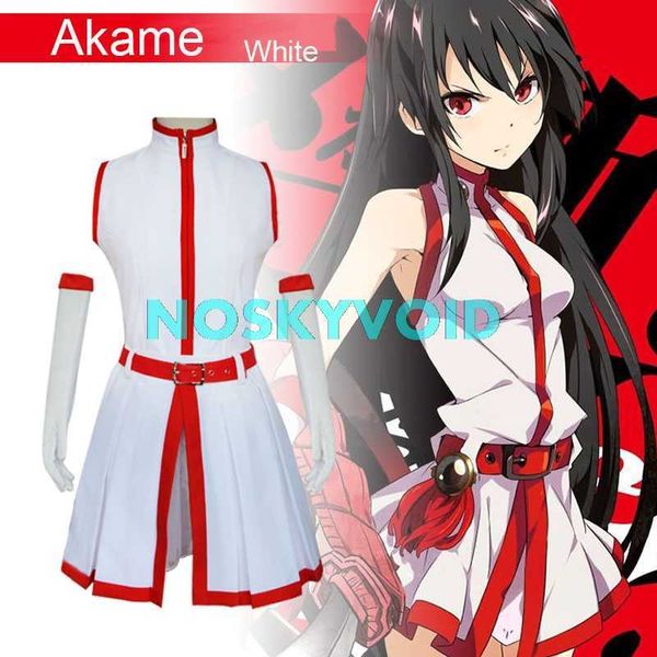 Akame ga TÖTEN! Kostüm Cosplay Kostüme Kurome Uniform Rock Anzüge Frau JK Uniformen Y0913