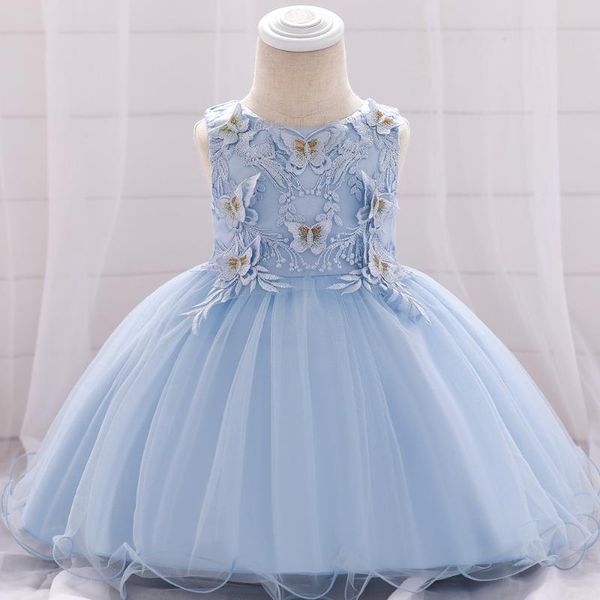 

girl's dresses born gifts flower baby girl clothes princess dress party wedding infant birthday prom christening, Red;yellow