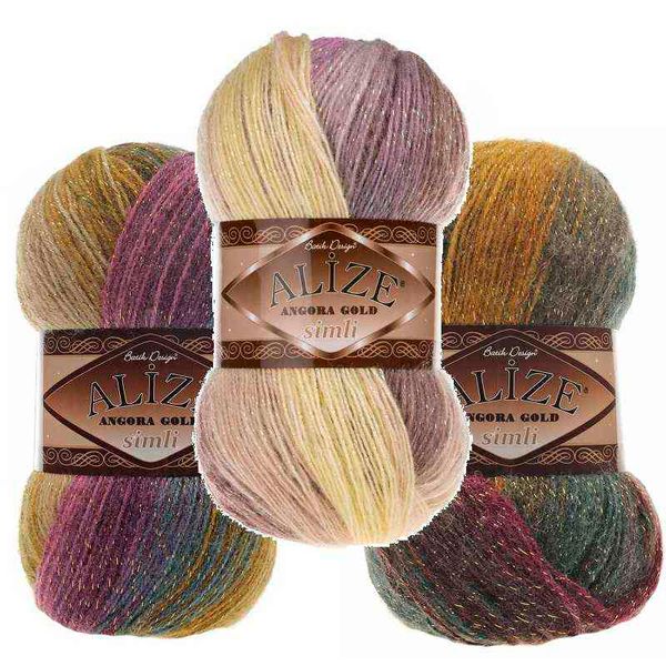 1 pc Alize Angora Gold Simli Batik Fio 100gr-500mt% 5 Metálico LureX Lã U Acrílico DIY Confecção de Crochê Crochet Wrap Beanie Sweater Y211129